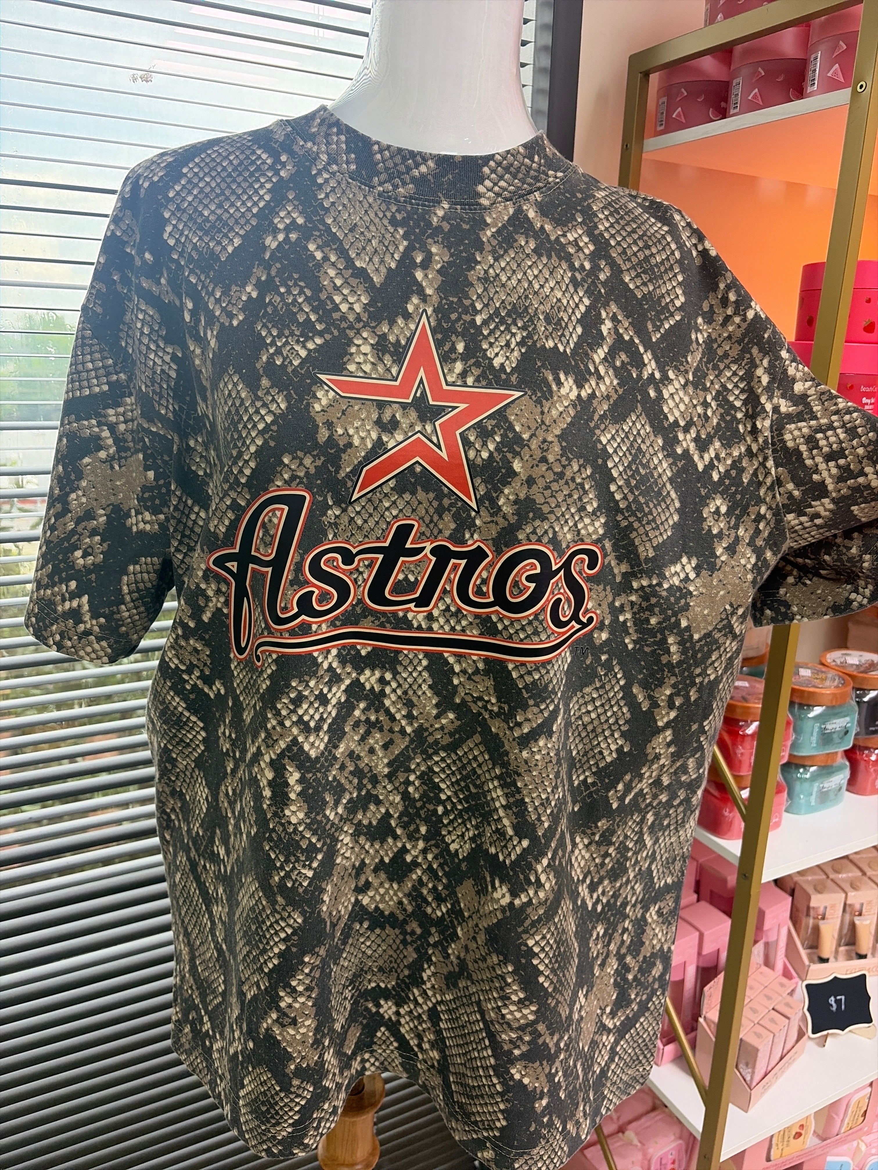 Snake Print Astros Shirt