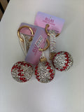 Baseball Bling Keychain