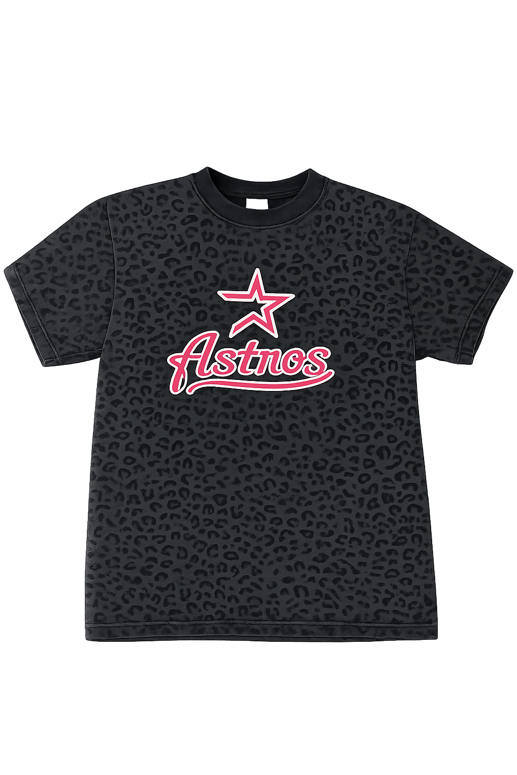 Houston Astros Cheetah Graphic Tee – Black