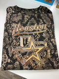 Snake Print Houston -Gold